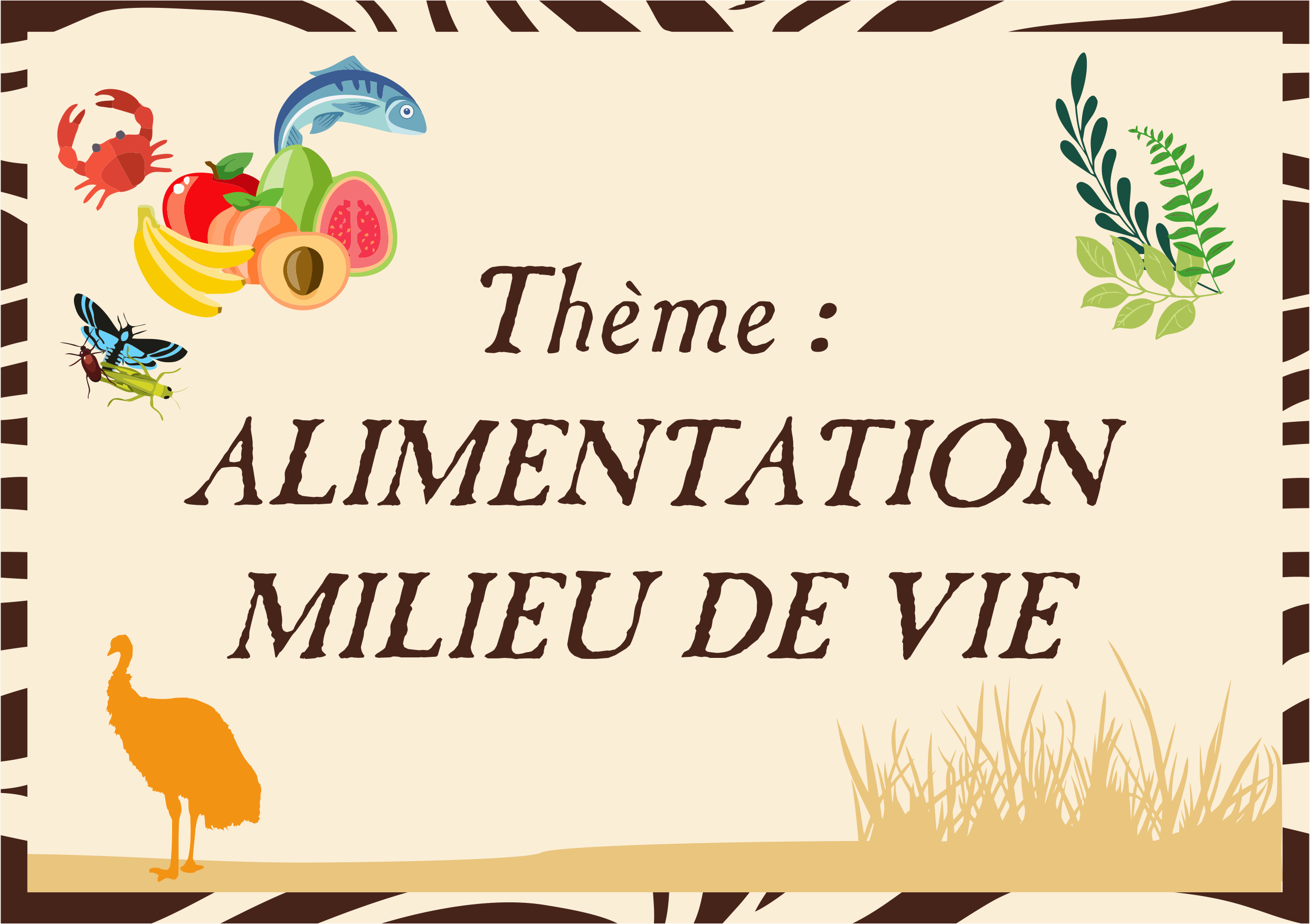 Thème : alimentation, milieu de vie